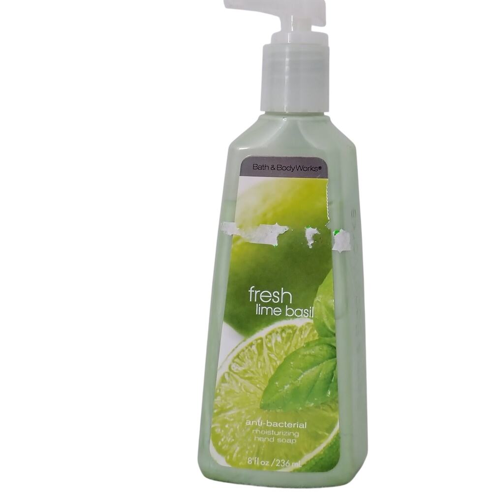 Bath & Body Works Fresh Lime Basil AntiBacterial Moisturizing Hand Soap 8 oz